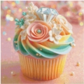 40x40 40Farben Pastellcreme Muffin