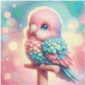 40x40 45Farben Pastell Budgie