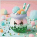 40x40 50Farben Bubble Tea green