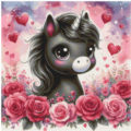 Dark Rose Bangs 50x50 50Farben