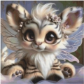50x50 55Farben Fluffy winged Animal