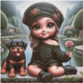 50x50 55Farben Rotti Girli