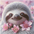 50x50 55Farben Spring Sloth
