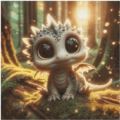 50x50 55Farben Tree Trunk Dragon