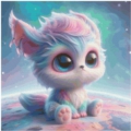 50x50 60Farben Planet Fluffy