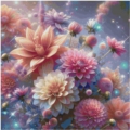 50x50 80Farben Dahlia Flower