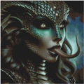 60x60 50Farben Dark Snake Woman