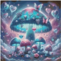 60x60 65Farben Neon Mushroom Paradis