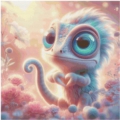 60x60 70Farben Chameleon in Love