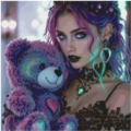 60x60 70Farben My Purple Friend