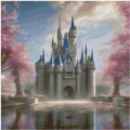 70x70 100Farben Cherry Blossom Dream Castle