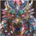70x70 100Farben Crystal Dragon