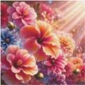 70x70 100Farben Hibiskus Träume