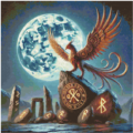 The Runes of the Phoenix 100Farben 70x70