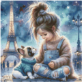 French love in Paris 70x70 120Farben