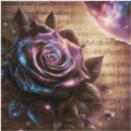70x70 70Farben Sheet Music Rose