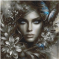 70x70 70Farben Silver Gaze