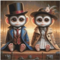 70x70 80Farben Monkey Trip