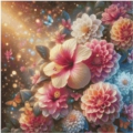 70x70 80Farben Sunshine Hibiscus Dreams