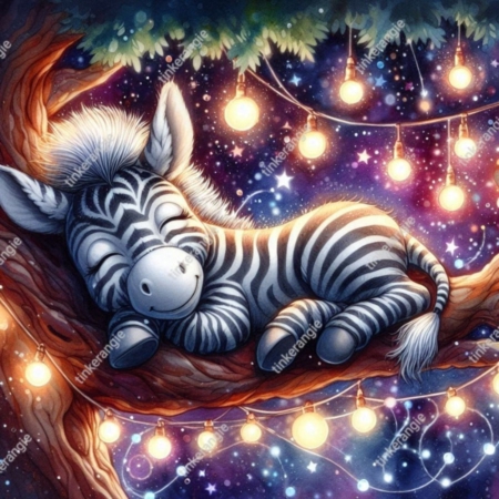 Diamond Painting Bild „Sleeping Zebra“