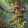 80x80 85Farben Luminous tree house