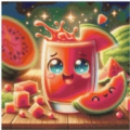 A Dash of Watermelon 40x40 100Farben