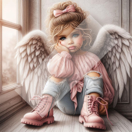 Diamond Painting Bild „Angel Rosalie“