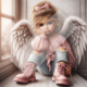 Diamond Painting Bild „Angel Rosalie“