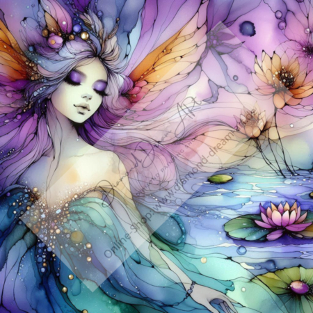 Diamond Painting Bild „Aquarell Fairy“