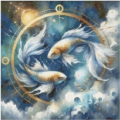 Aquarell Fische 70x70 cm 170 Farben