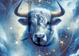 Diamond Painting Bild „Aquarell Stier“