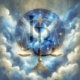 Diamond Painting Bild „Aquarell Waage“