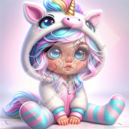 Diamond Painting Bild „Baby Girl“