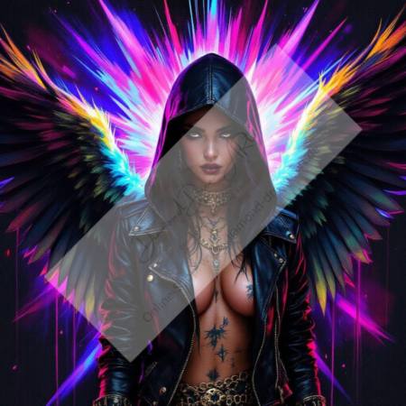 Diamond Painting Bild „Bad Rainbow Wings“