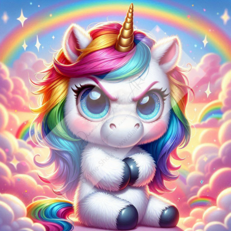 Diamond Painting Bild „Bad Unicorn“