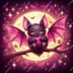 Diamond Painting Bild „Bat in Love“