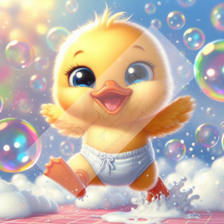 Diamond Painting Bild „Blowing Soap Bubbles“