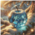 Blue Winter Crystal Apple 50Farben 30x30