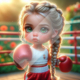 Diamond Painting Bild „Boxing Girl“