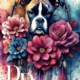 Bulldog dream catcher 60x80 cm 292 Farben
