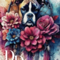Bulldog dream catcher 60x80 cm 292 Farben_RealPreview