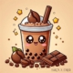 Diamond Painting Bild „Chocolate Bubble Tea“
