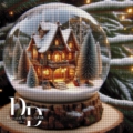 Christmas town in a ball 90x90 209 farben_RealPreview