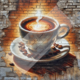 Diamond Painting Bild „Coffee Coffee“