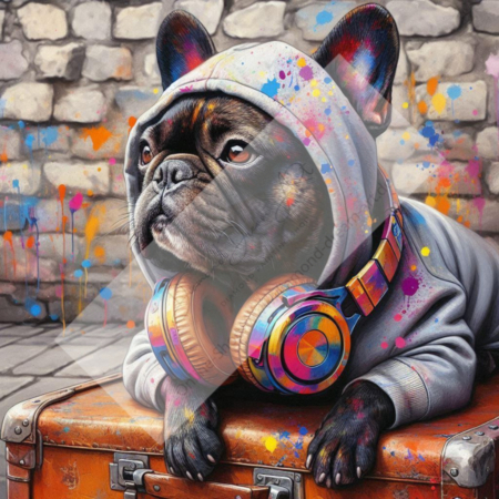 Diamond Painting Bild „Color Splash Frenchi“