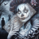 Diamond Painting Bild „Creepy Clown Girl“