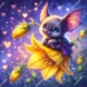 Diamond Painting Bild „Cute Bat“