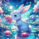 Diamond Painting Bild „Cute Rabbit“