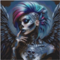 Dark Angel. 90x90 cm 110 FArben