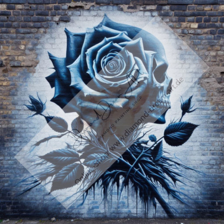 Diamond Painting Bild „Dark Dead Rose“
